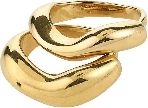 CALLAWAY ringe 2-i-1 s&aelig;t, guldbelagt