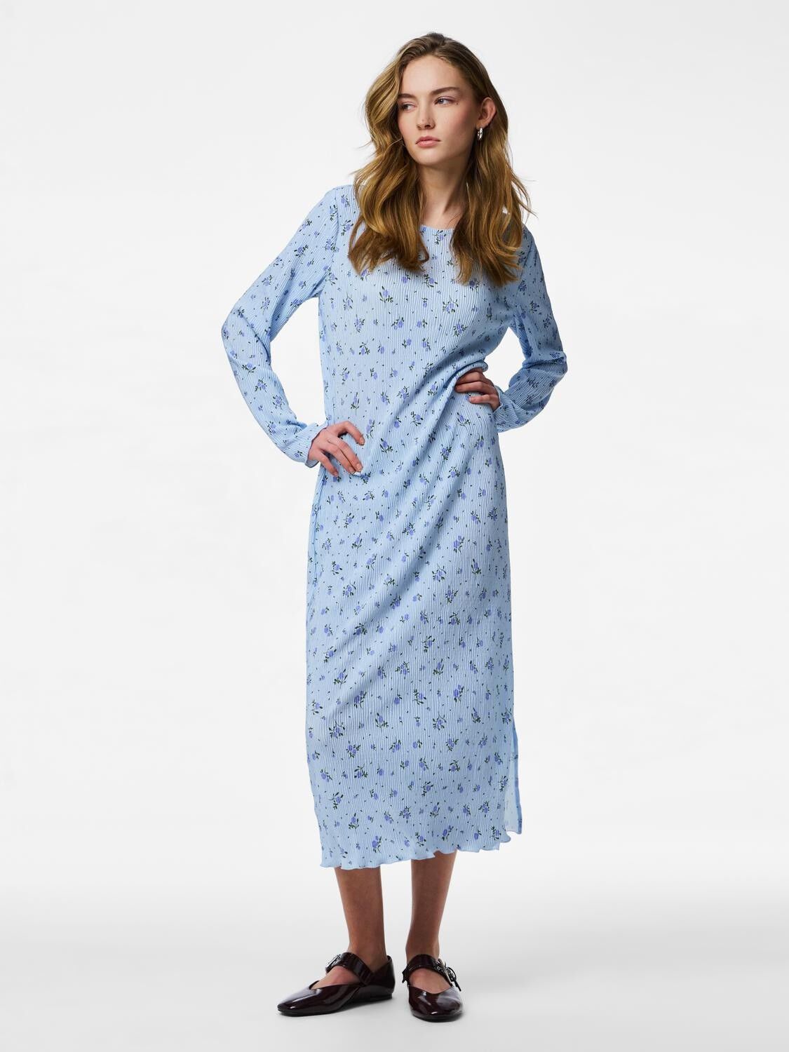 Pcflora Ls Midi Dress Jrs Noos Bc