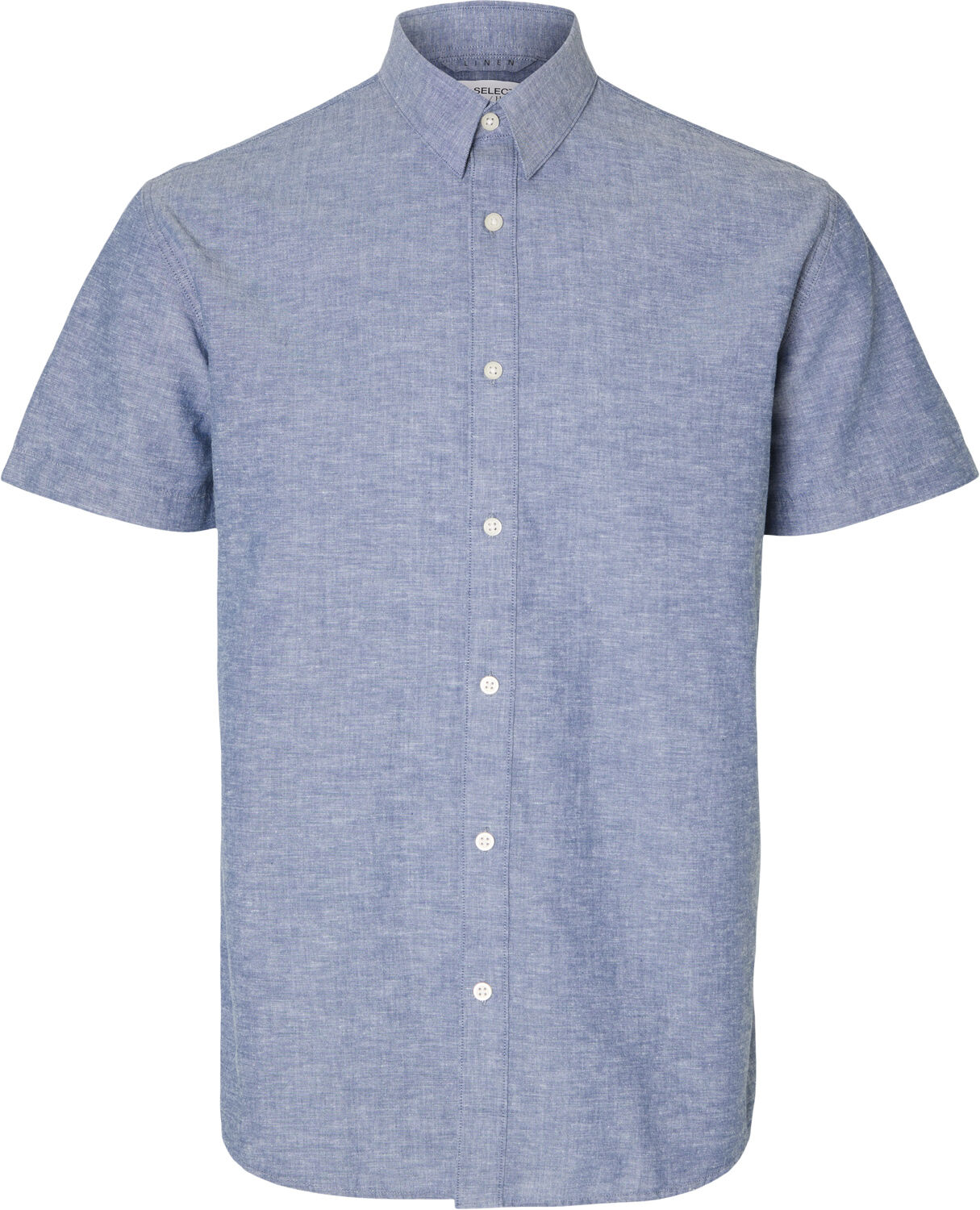SLHREGNEW-LINEN SHIRT SS CLASSIC NO
