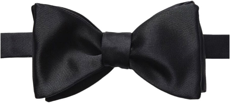 Black Silk Bow Tie