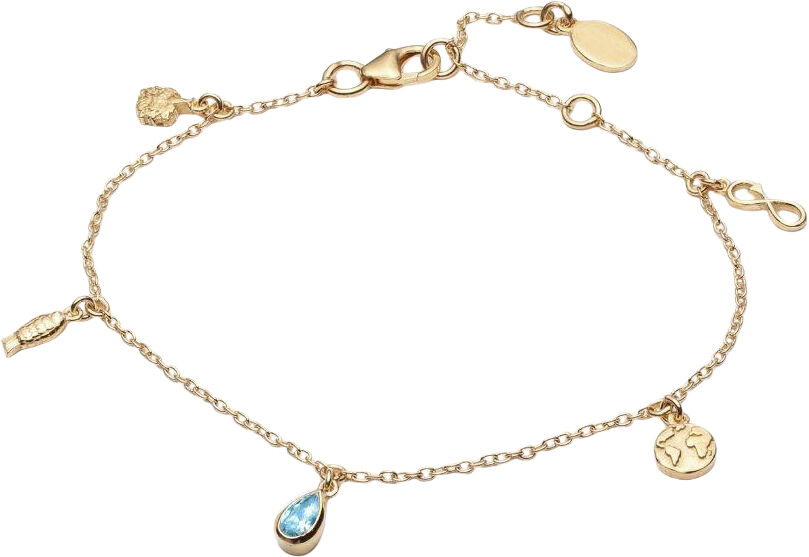 Planet Bracelet VERMEIL (925 Sterling silver gold plated 2. 5 micron)