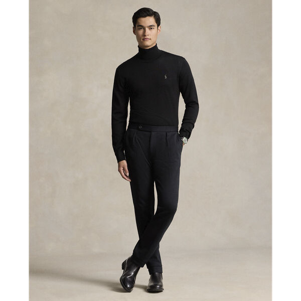 Washable Wool Turtleneck Sweater