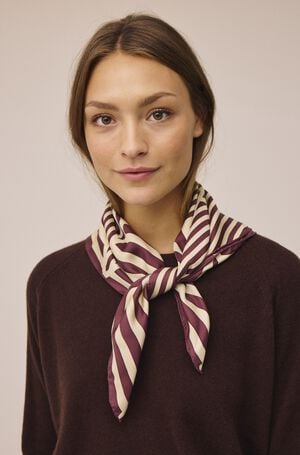 Geometric Scarf 100% Silk - 61x61cm