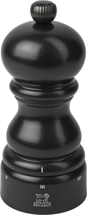 Pepperkvern Paris uS 12 cm Svart Satin Bøk