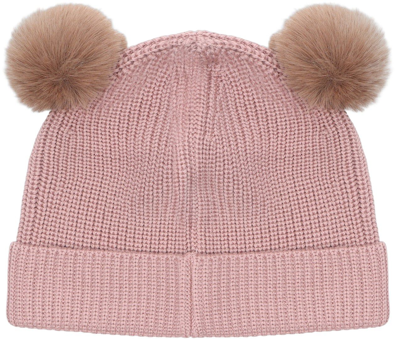 Beanie Wool Knit Pompoms