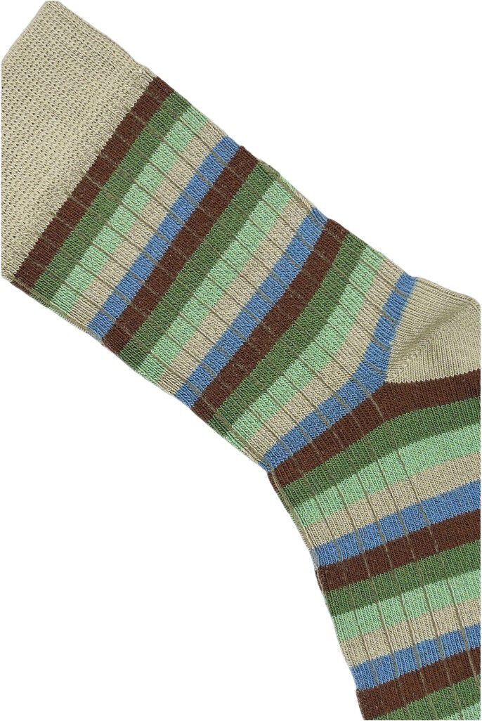 Minipop Bamboo Multi Stripe-sokker