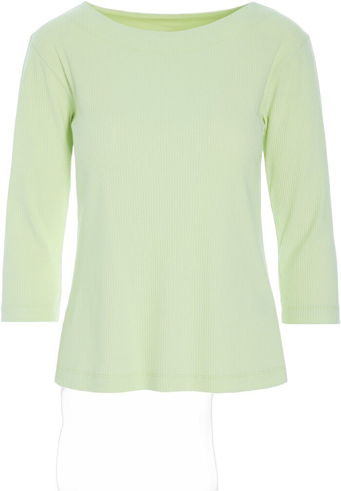 Naibu rib bluse med 3/4 &aelig;rme