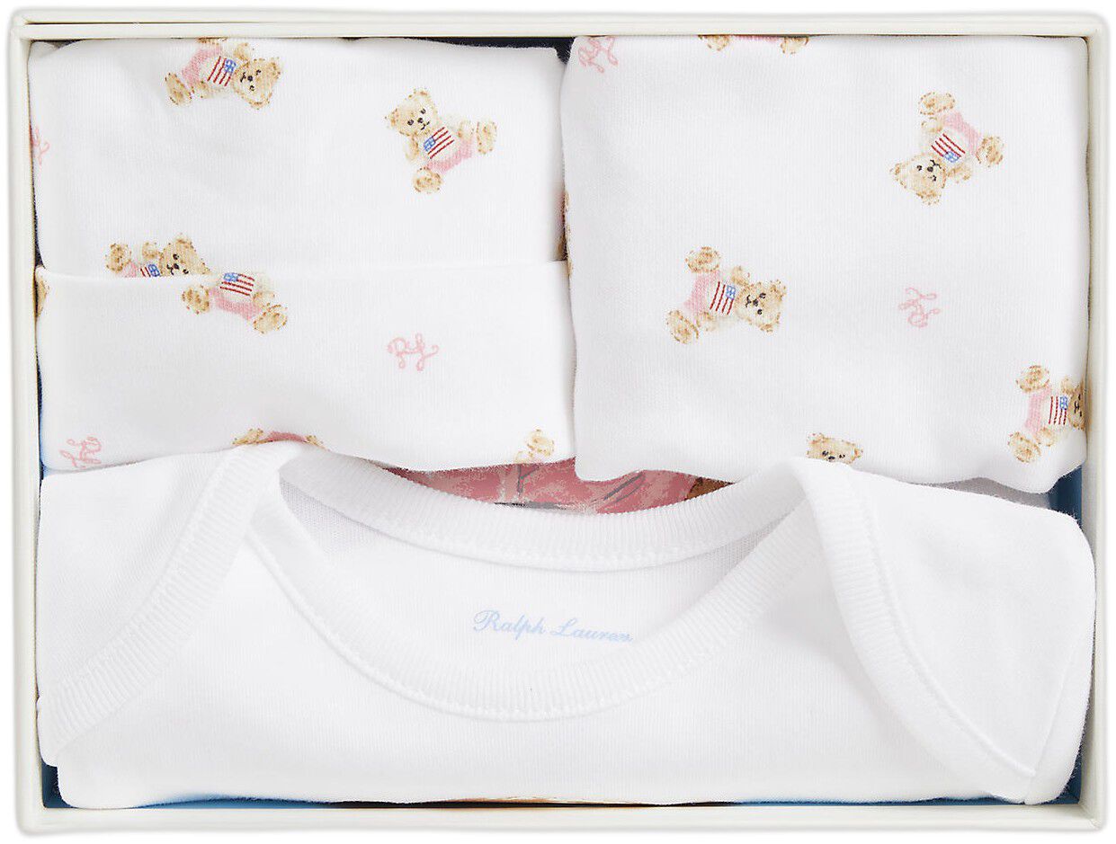 Polo Bear Cotton 3-Piece Gift Set