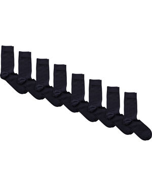 Mens plain sock - 8 pk navy