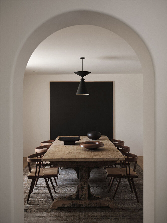 Relevé Platter, Wood, Dark Brown