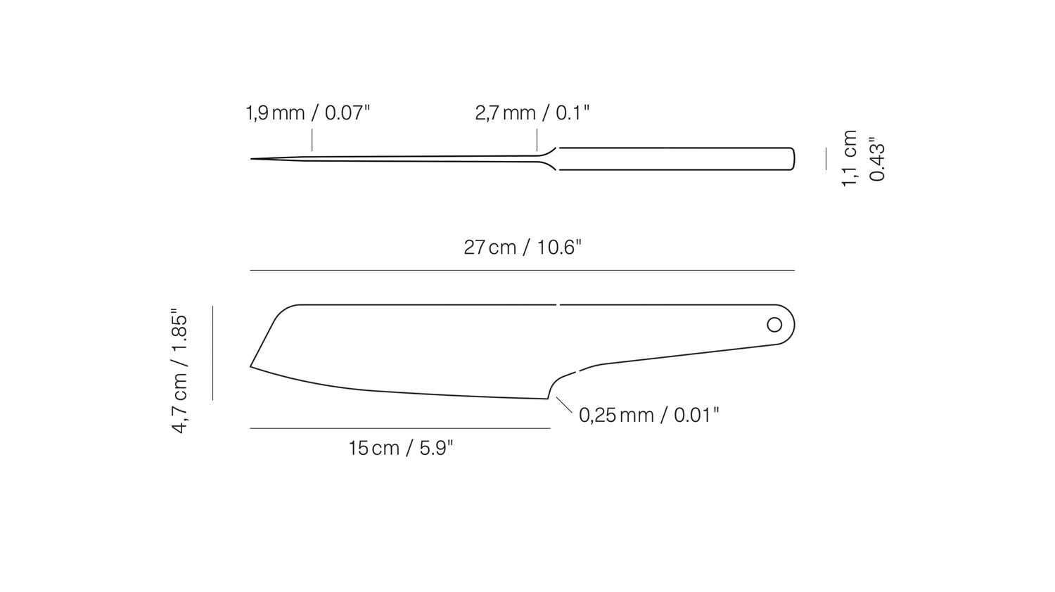 SK15 - Santoku knife - Drop Forged