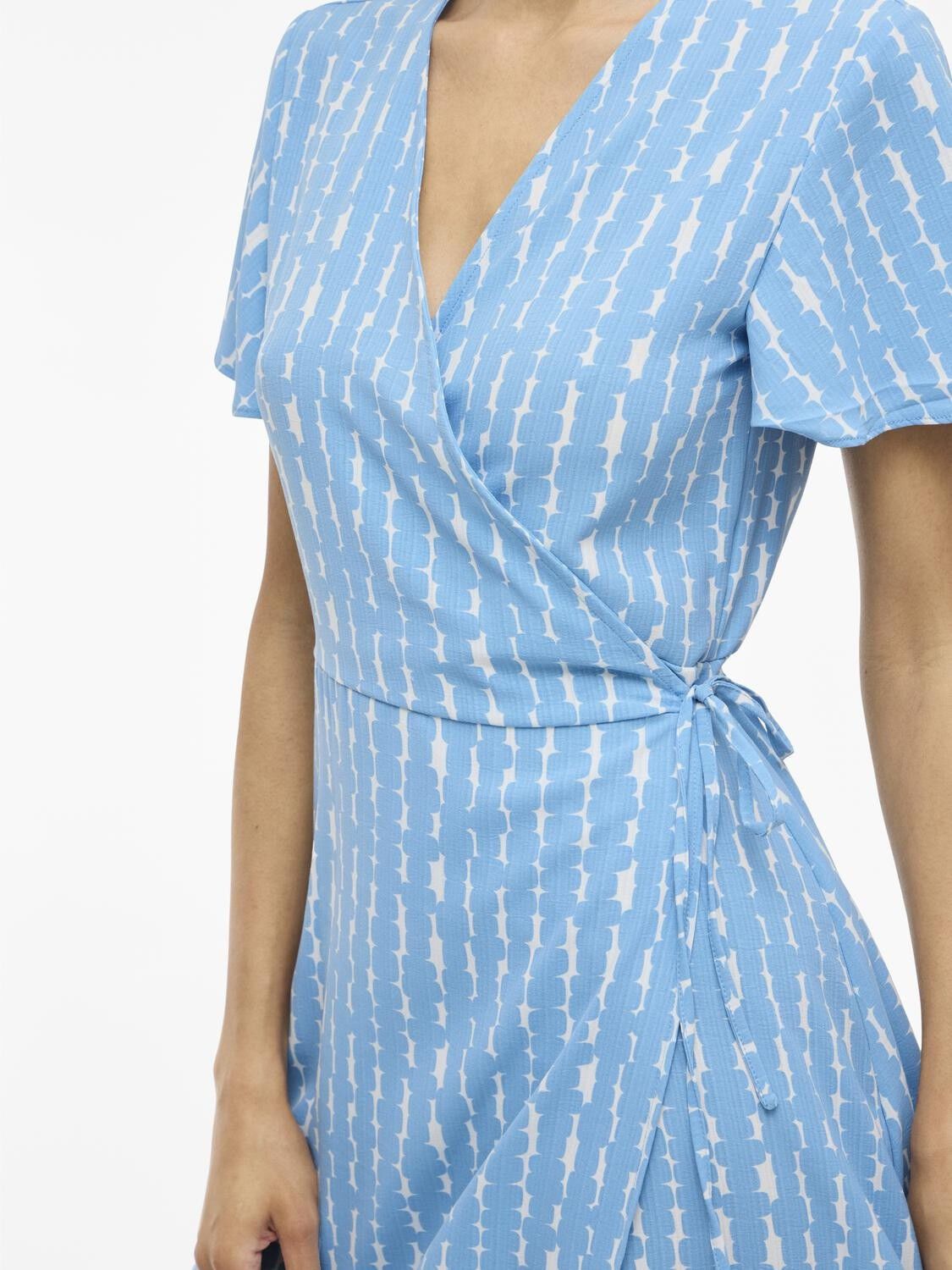 VILOVIE S/S WRAP MIDI DRESS - NOOS