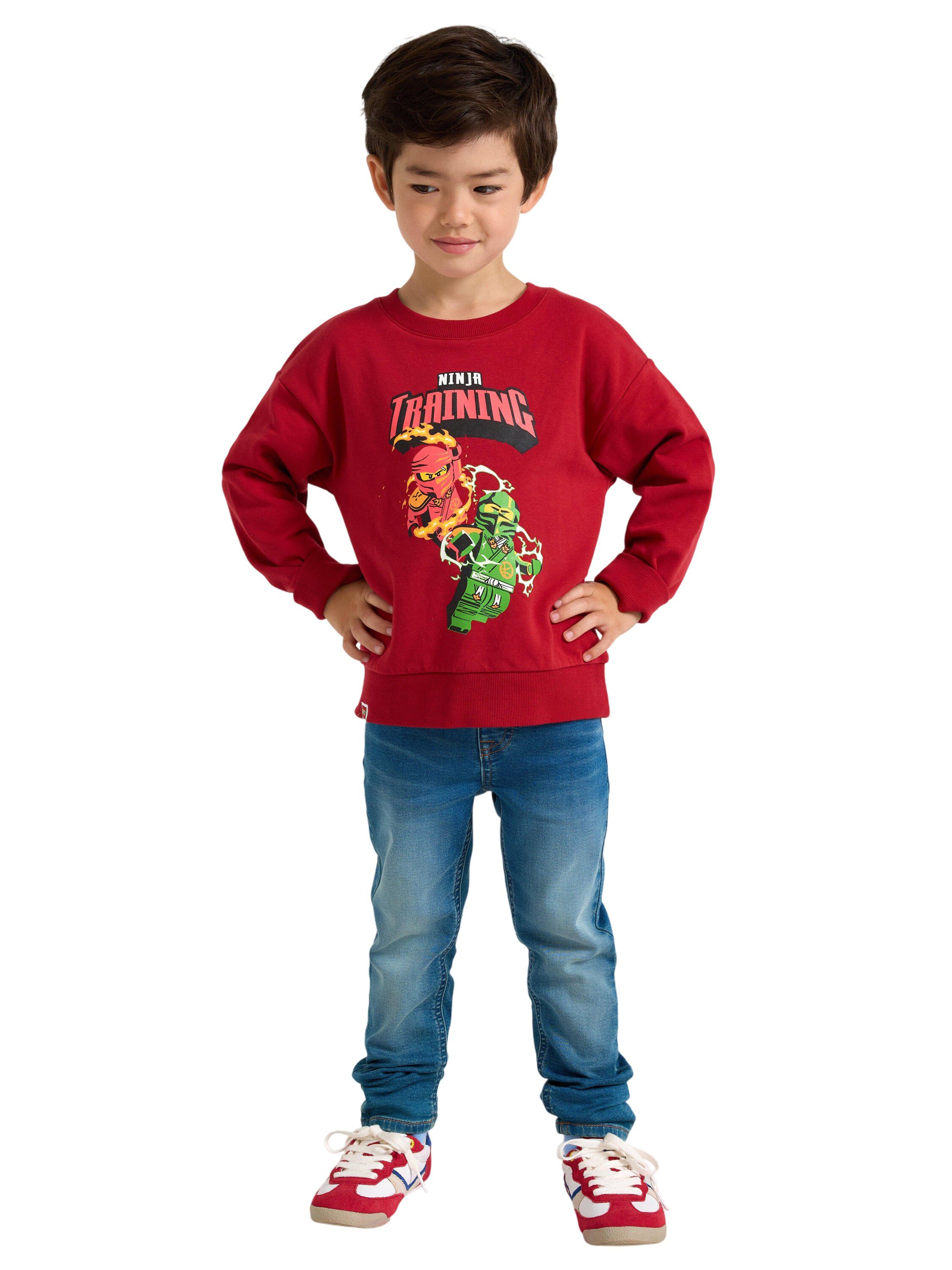 Mjuk jerseysweatshirt i bomull med