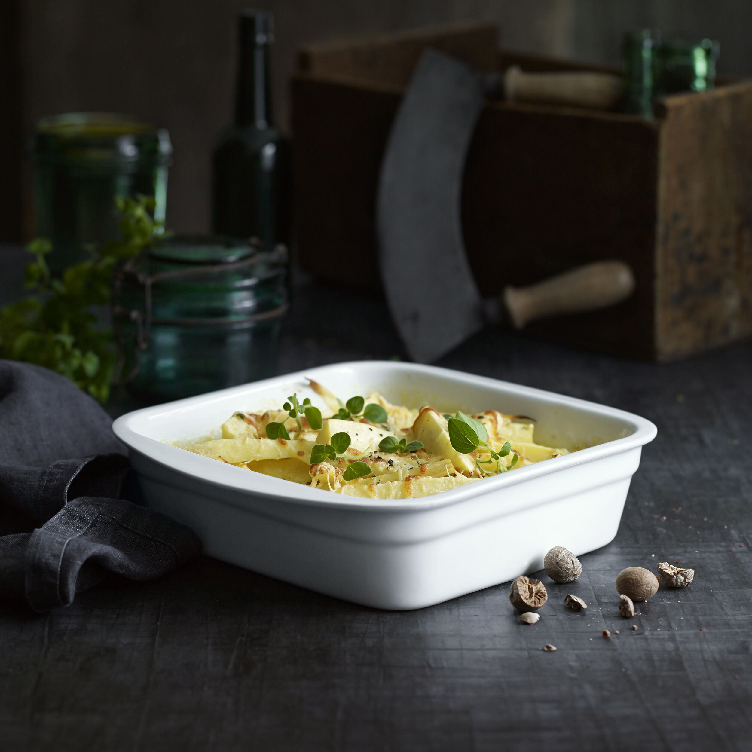 "Fat 3,5 liter Serie Originale 34 x 25 x 6,4 cm Vit"