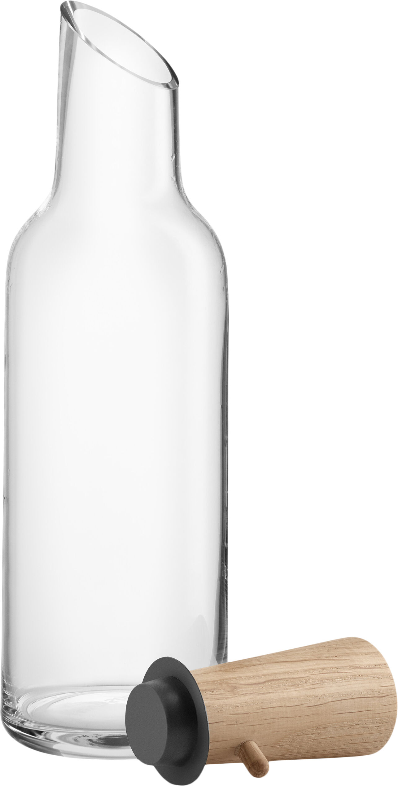 Glaskaraffel med tr&aelig;prop 1 l