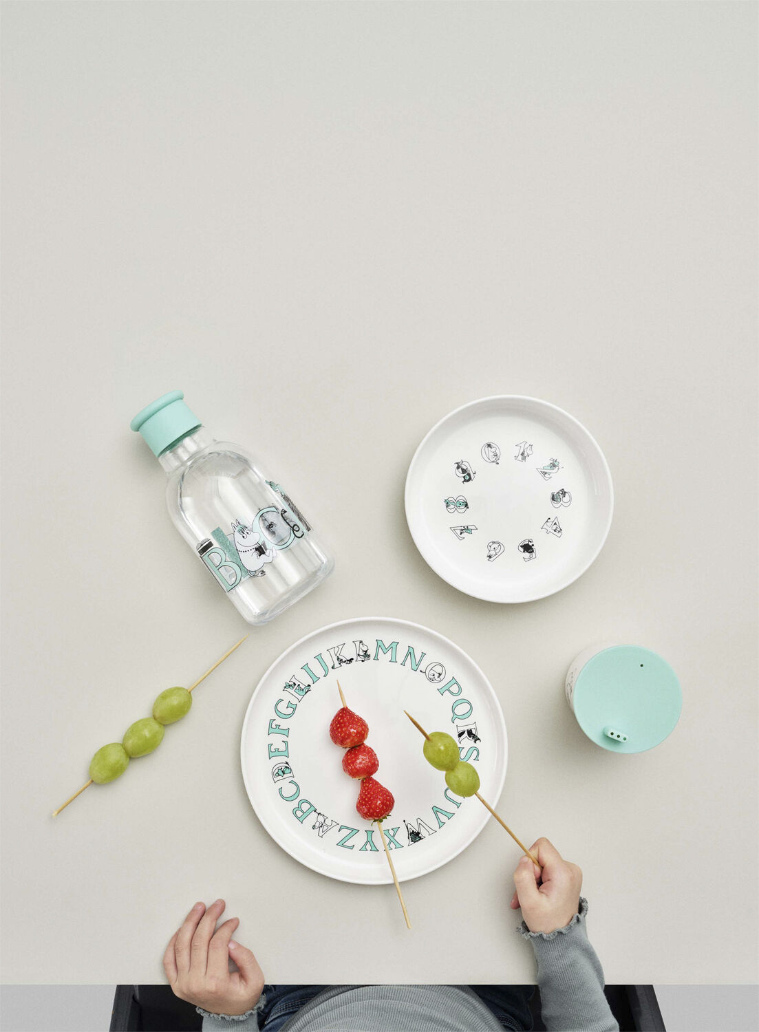 Moomin ABC asjett &Oslash; 20 cm Moomin turqouise