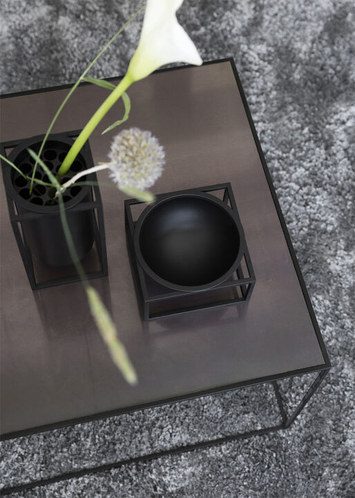 Kubus Bowl centerpiece, Large, Blac