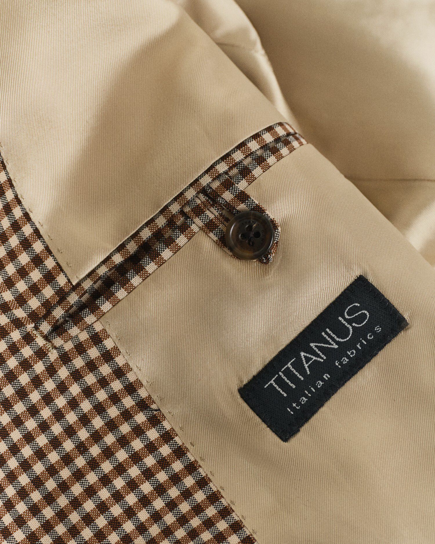 REL GINGHAM CHECK BLAZER