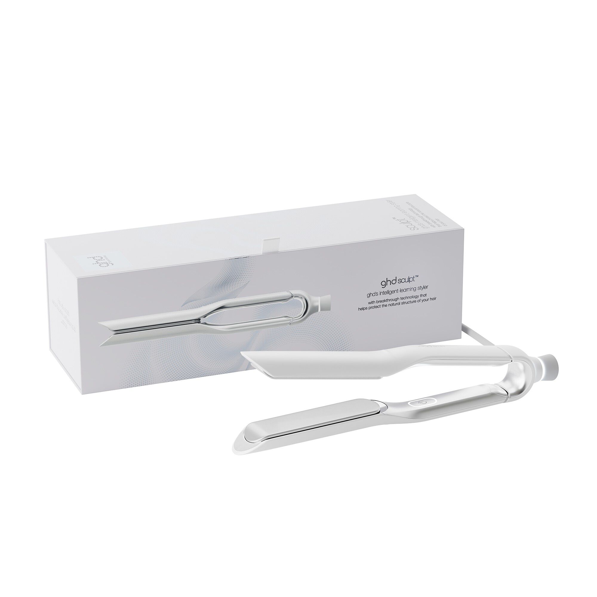 ghd Sculpt Interactive Hair Straightener - White