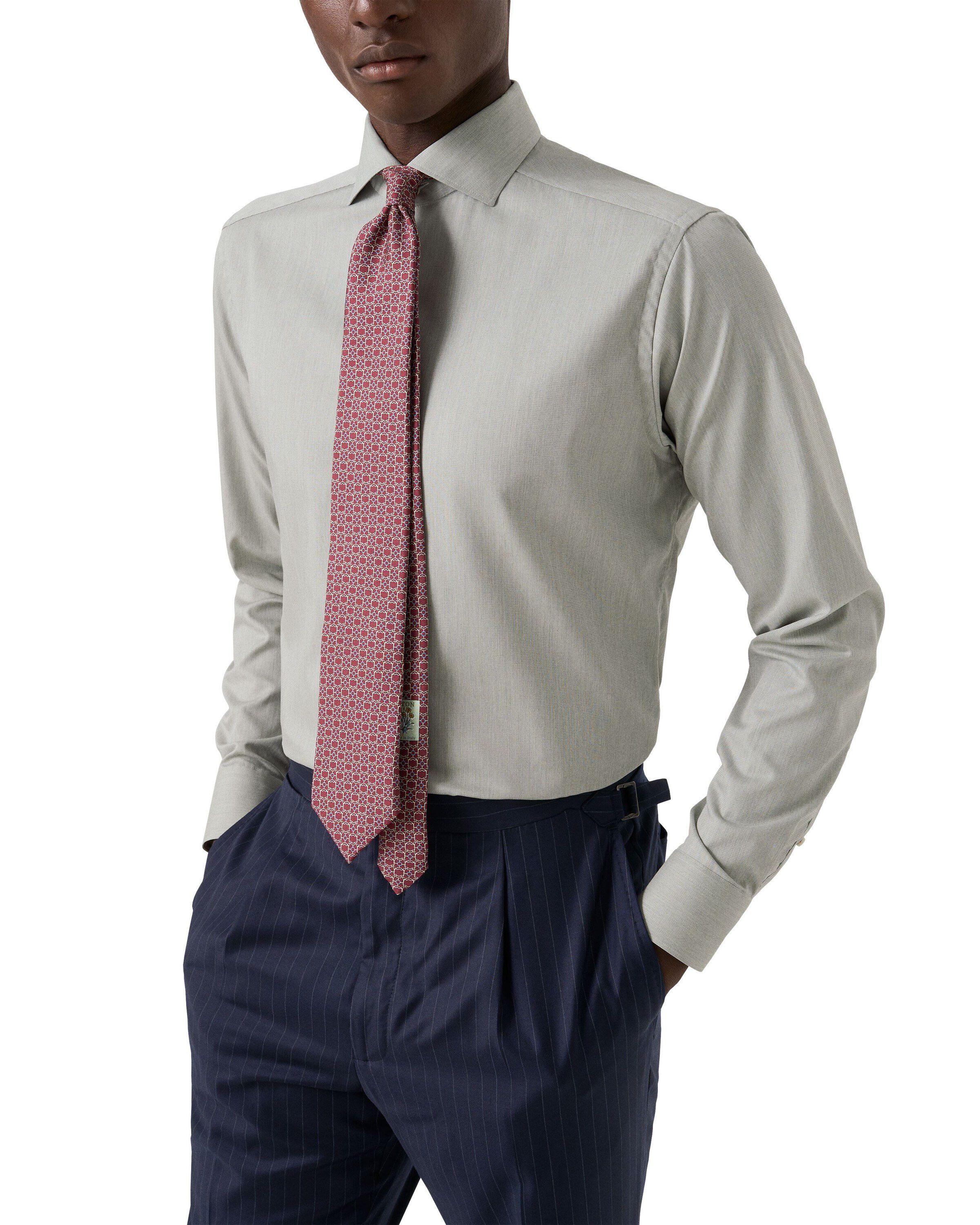 Contemporary Fit Solid Twill Shirt