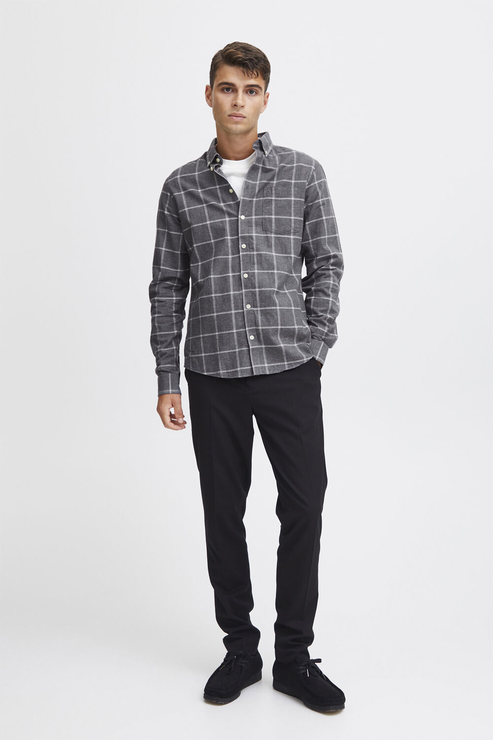 CFANTON LS BD big checked shirt