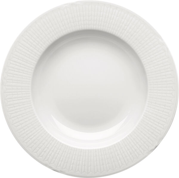 Swedish Grace Dyb Tallerken 25 cm Snehvid