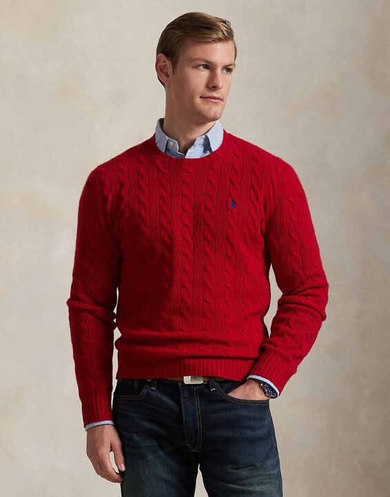 Cable-Knit Wool-Cashmere Sweater