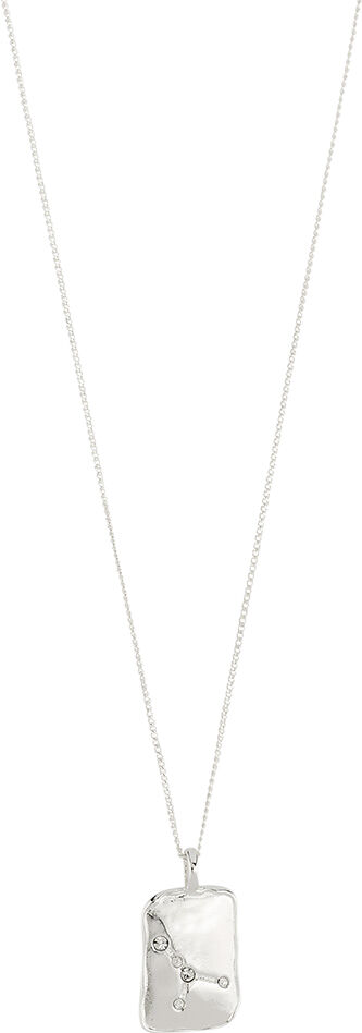 CANCER recycled Zodiac Sign necklace, silver-plated