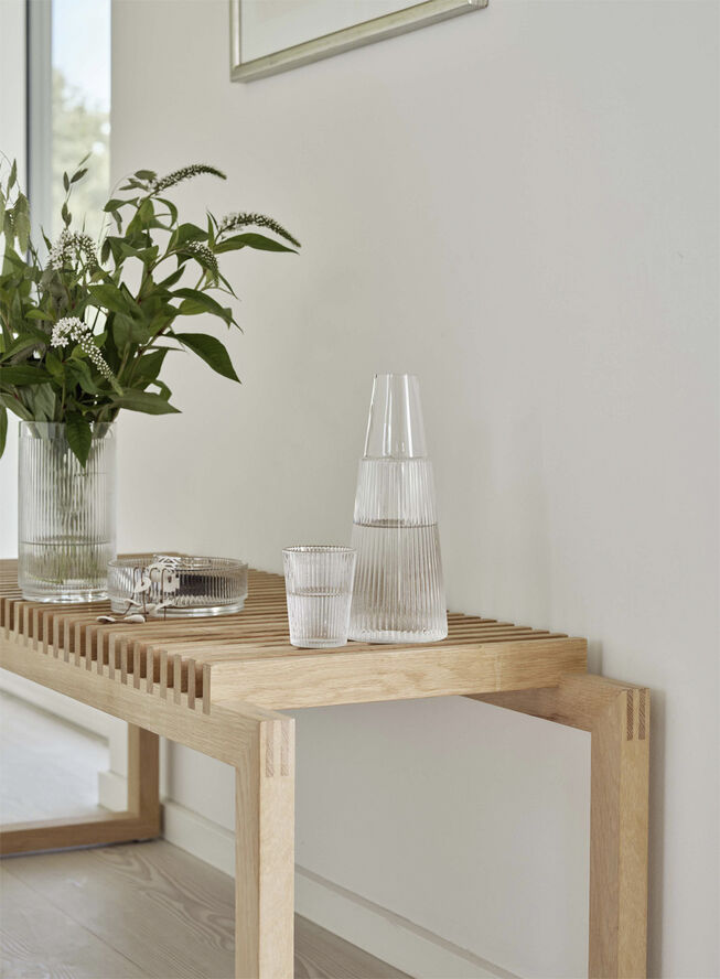 Pilastro karaffel med glass 1 l. clear