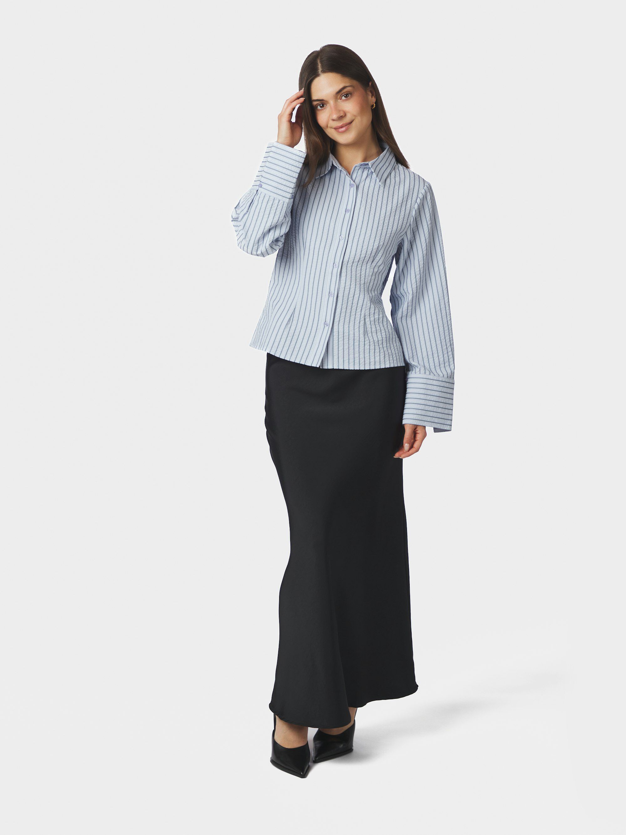 Rosa Striped Crepe Shirt