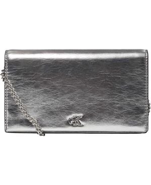 CK METALLIC WALLET ON CHAIN