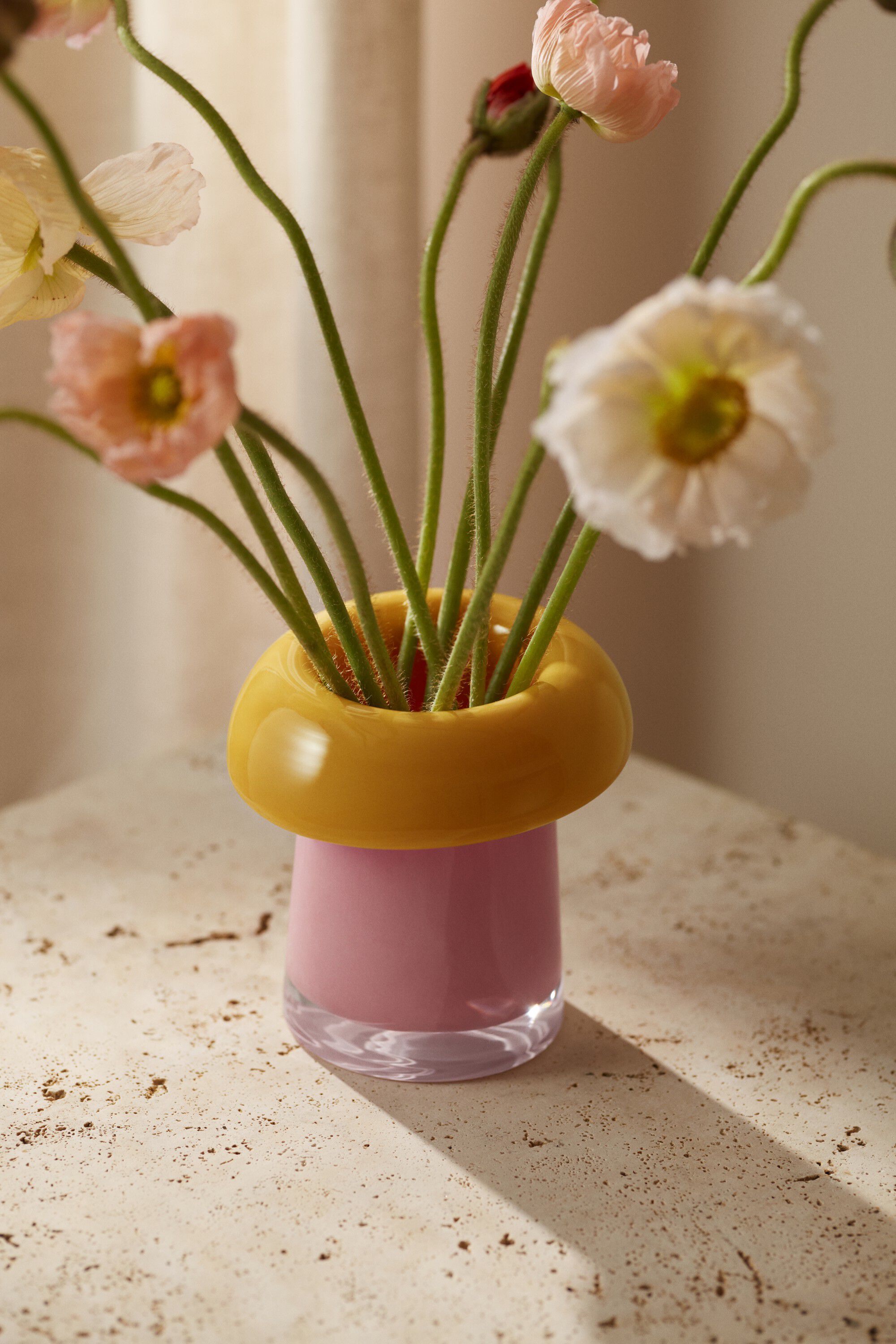 Soma Vase H16. 5 cm pink/orange
