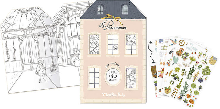 Moulin Roty - Klistermærkebog - Paris - 20 sider