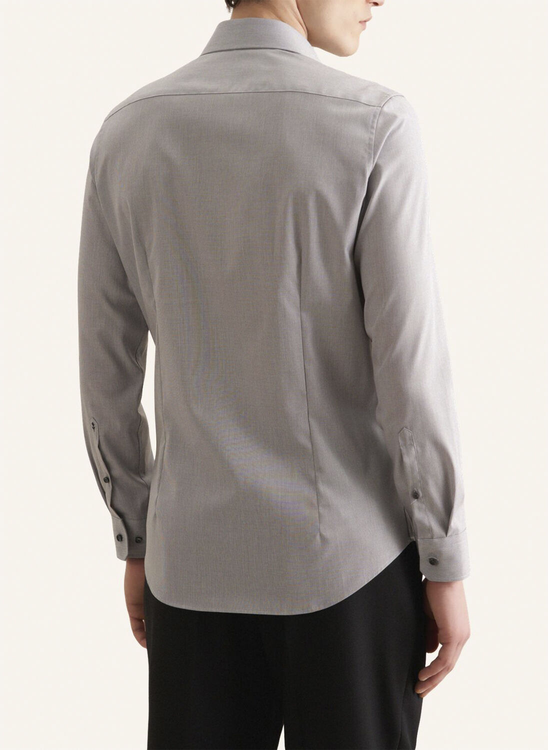Business Shirt Slim Long sleeve Kent-Collar Uni