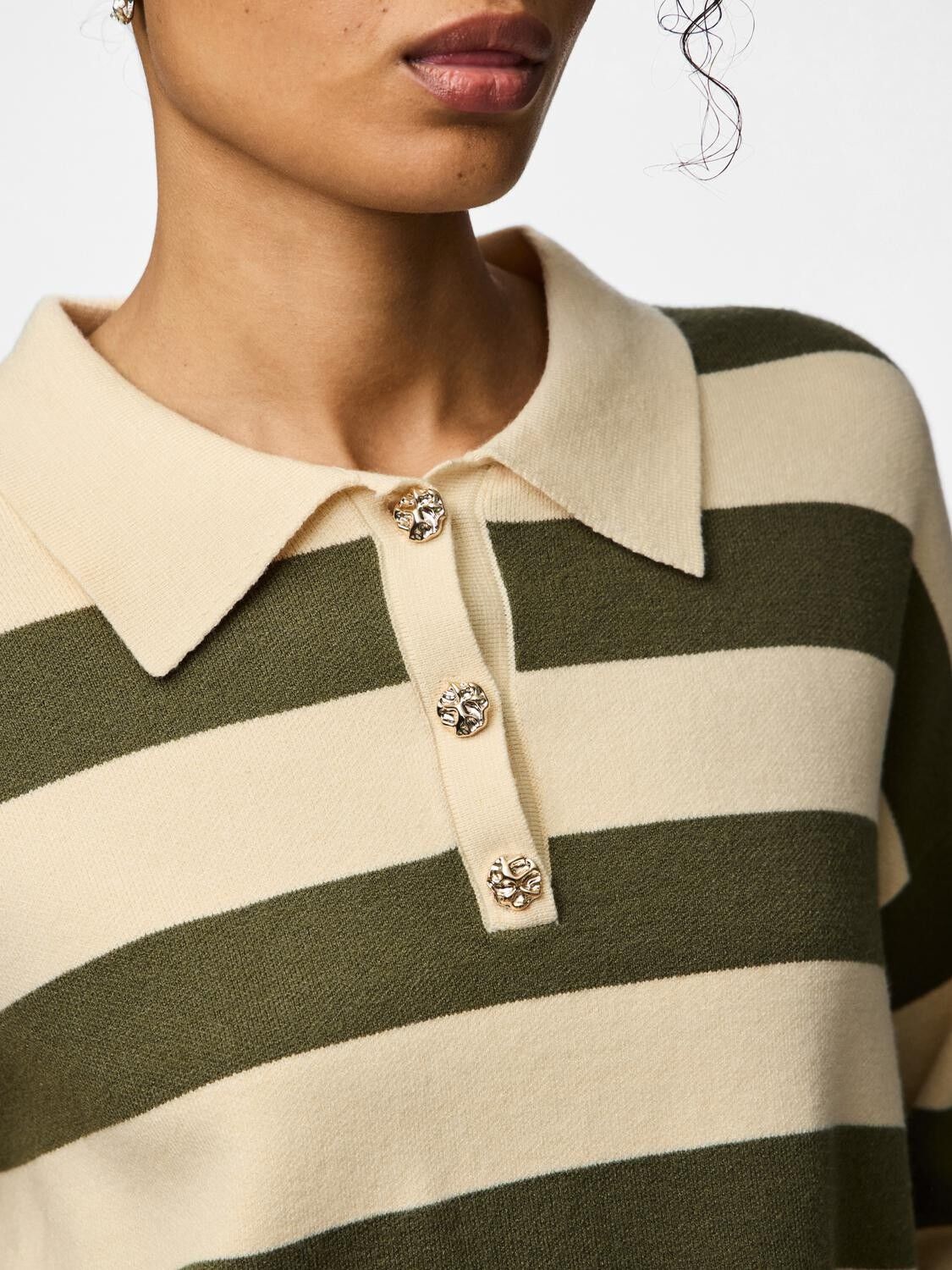 PCJASSY LS SHORT POLO KNIT D2D