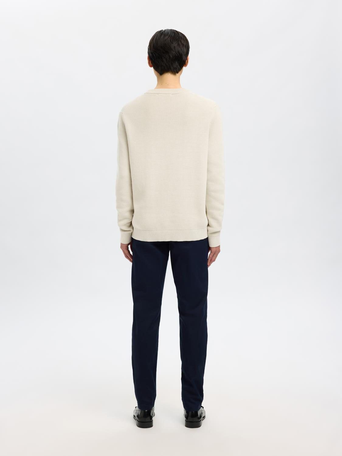 SLHDANE LS KNIT STRUCTURE CREW NECK