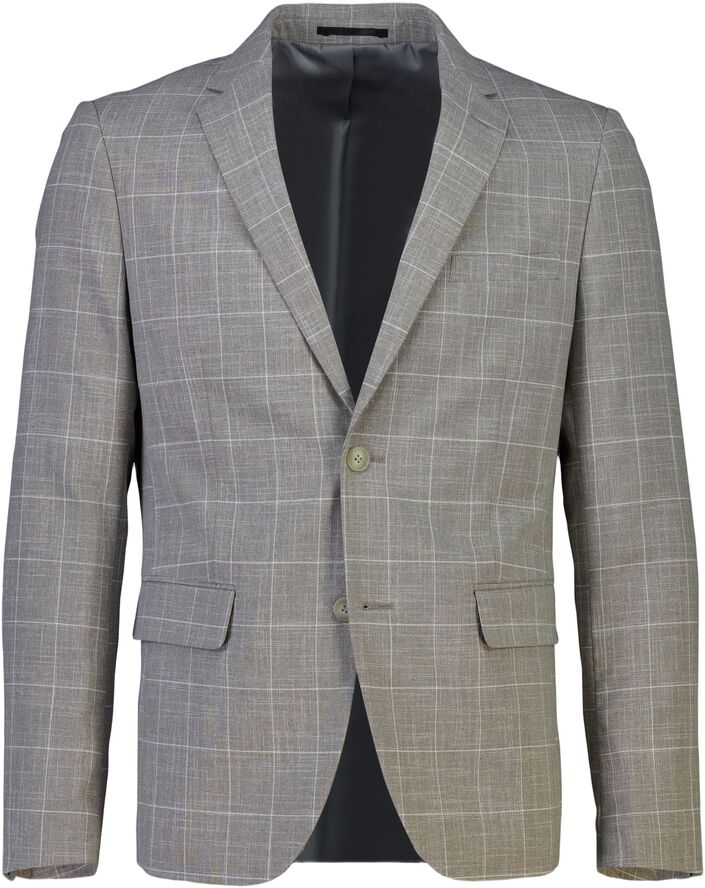 Checked slub viscose blend sui