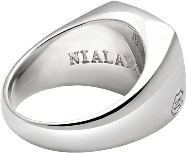 Men's Silver Signet Ring with Onyx