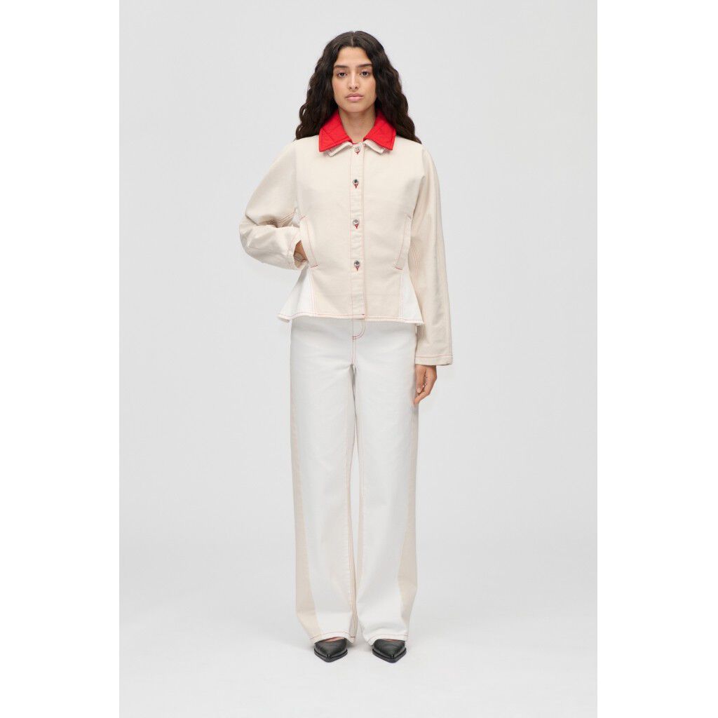 2453 Double Rinse Denim, Twist Knee Seam Denim Pant