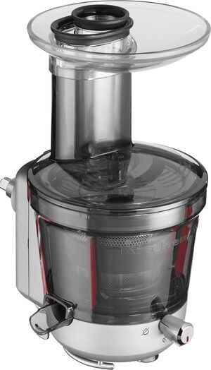 Slowjuicer/saftpresse til kjøkkenmaskin klar/grå
