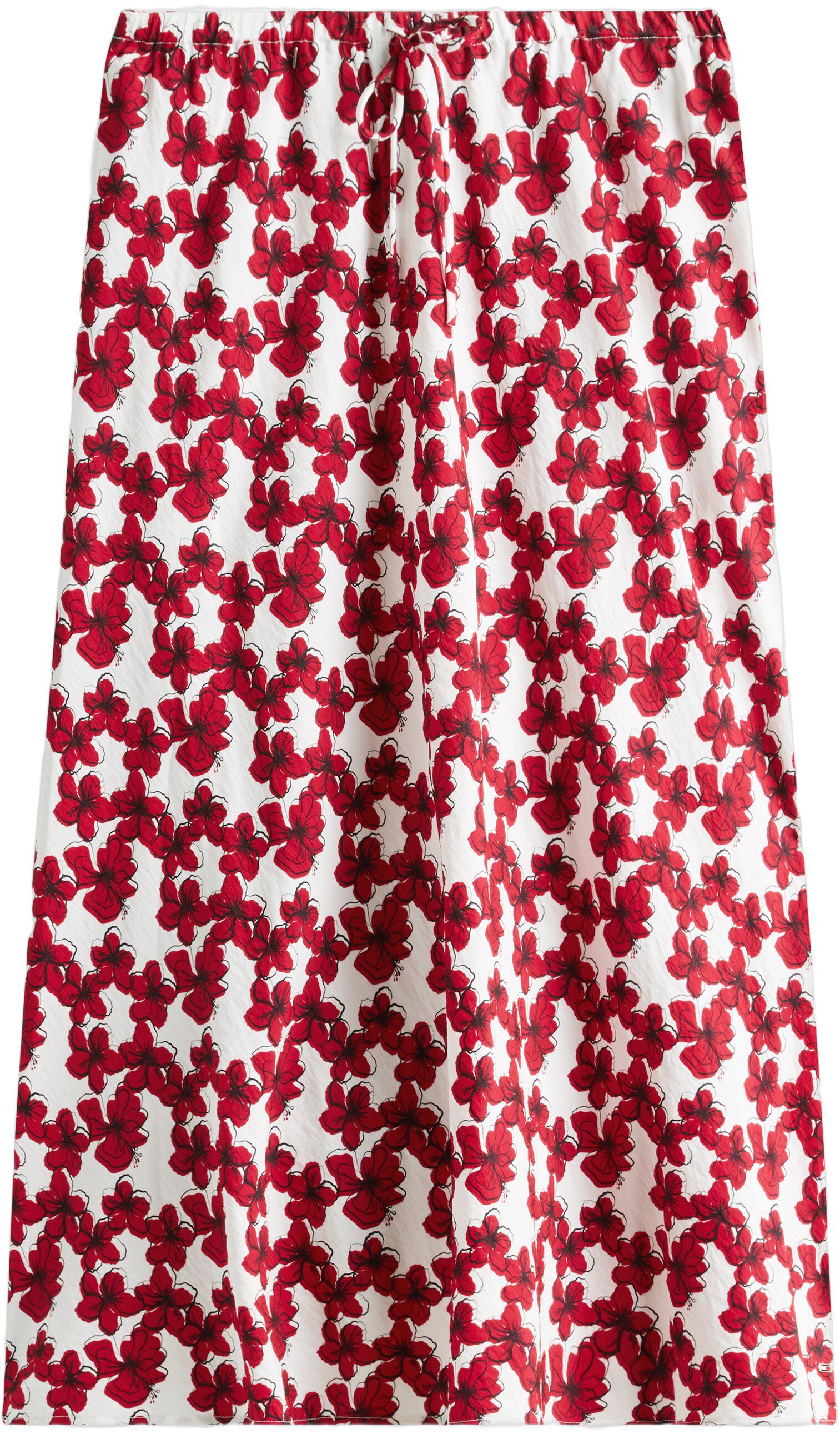 TEXTURED MIDI BIAS SKIRT