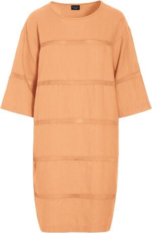 Lazy linen kjole med paneler