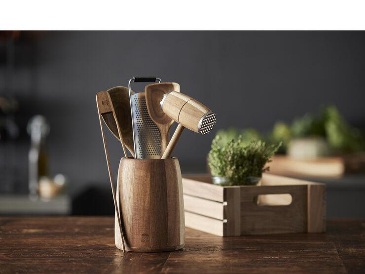 Skje firkantet 30,5 x 6,6 cm Akasietre HOLM