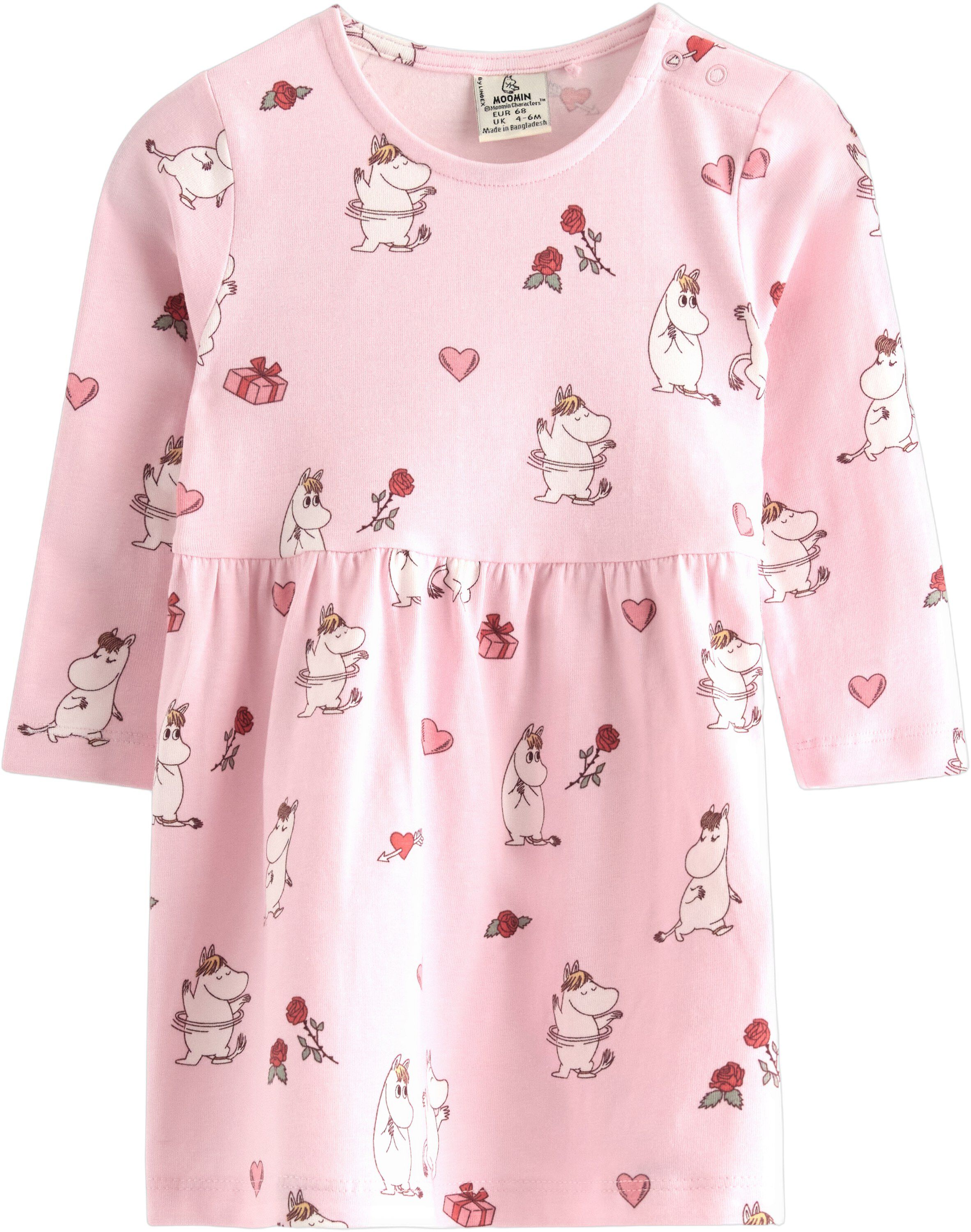 M&oslash;nstret kjole i myk bomullsjersey