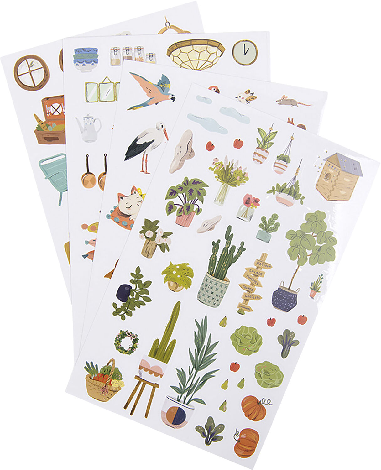 Moulin Roty - Malebog med 145 klisterm&aelig;rker - Les Parisienne