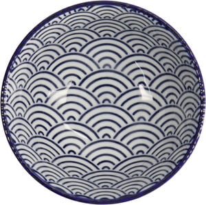 Nippon Blue Rice Bowl 12x6. 4cm Wave TN-01/A 6/96