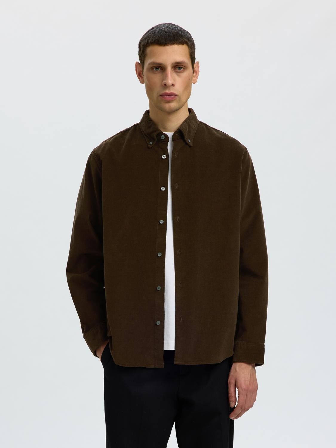 Slmregcole Danni Cord Bd Ls Shirt Noos