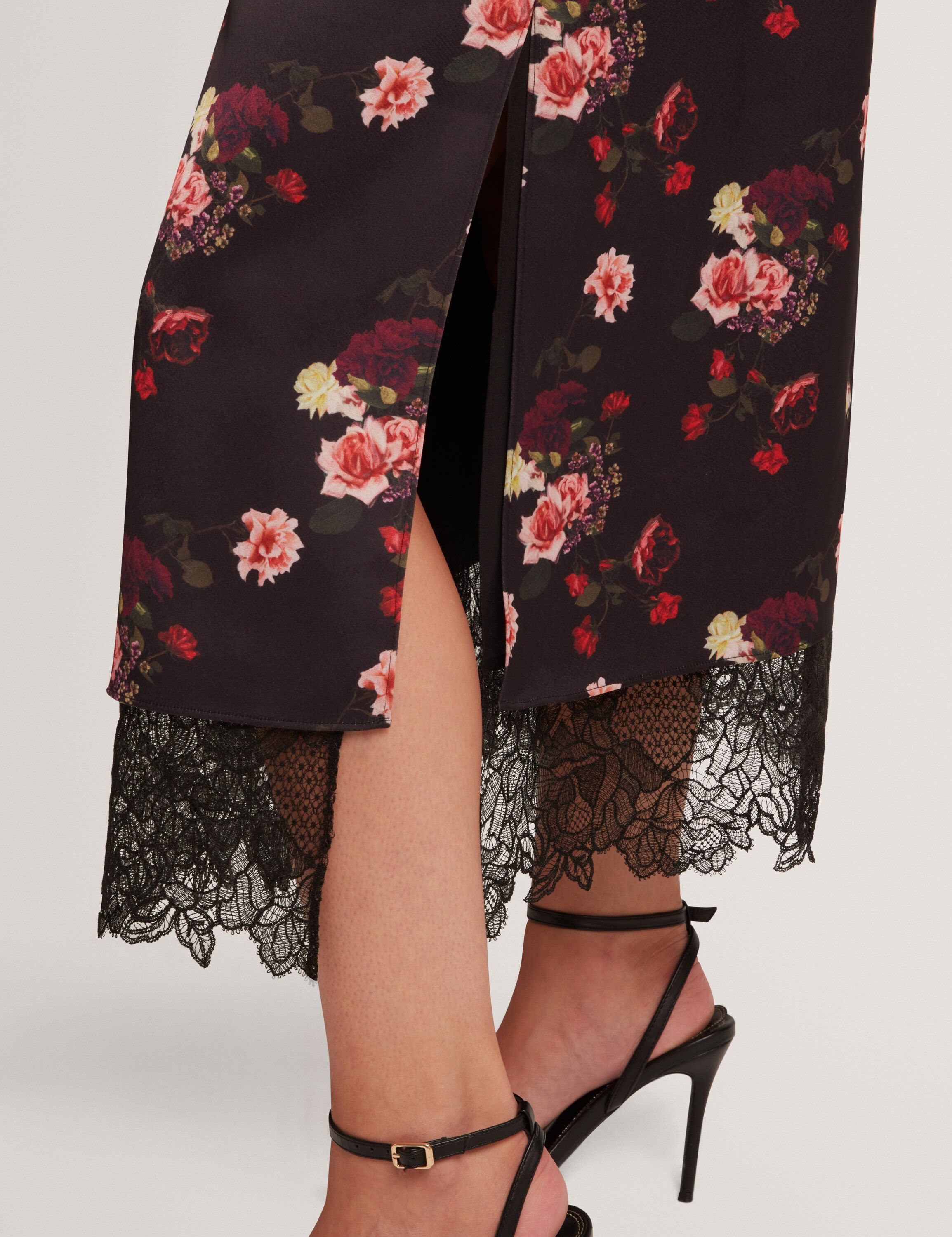 MEEIAA Printed Batwing Midi Dress W