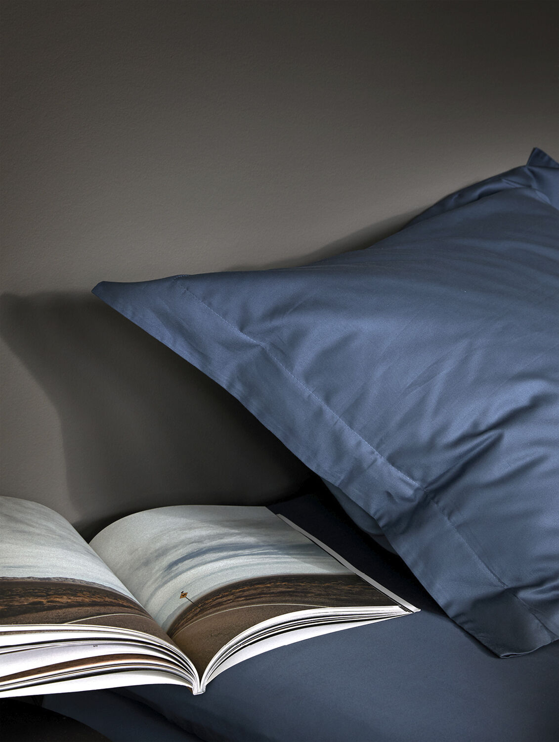 Satin pudebetr&aelig;k bl&aring;