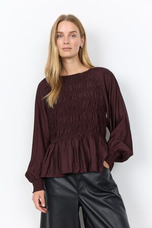 SC-JANICE 2 Bluse M&oslash;rk blomme